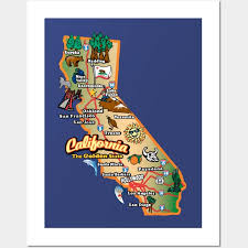 California Map Posters And Art Prints