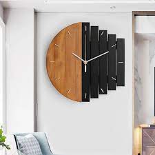 300mm Rustic Abstract Wood Wall Clock