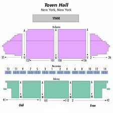 The Town Hall Seating Chart Theatre In New York
