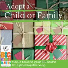 a child or family for the holidays