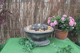 Small Patio Fountain With Millstone