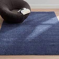 ribbed performance rug navy pottery