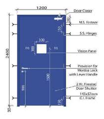 fire rated gi door frames fire rated