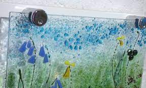 Vitreus Art Fused Glass Wildflowers