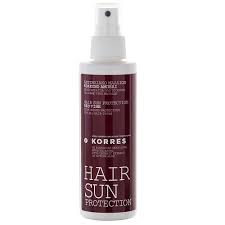 Hair could be compared to a beautiful piece of fruit, having an outside 'skin' like the hair's cuticle to protect it. Korres Red Vine Hair Sun Protection