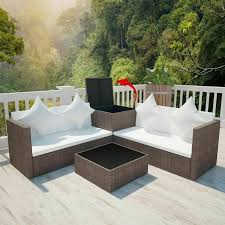 4pc Outdoor Patio Sectional Furniture