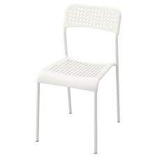 Stacking things and building vertically saves floor space. Adde Chair White Ikea
