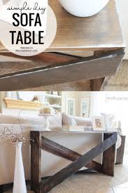 Stylish And Simple Diy Sofa Table