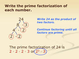 prime factorization for 24