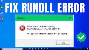 how to fix rundll error on windows 10