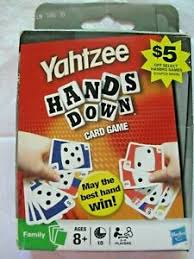We try very hard to make the games simple and easy to use, and hope you enjoy playing them as much as we enjoy making them 🙂. Yahtzee Hands Down Card Game Ages 8 Up 2 6 Players Fast Family Fun 7 Y 7 Ebay