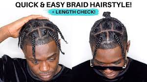This is the style which gives an attractive look to the girls who have. Men S Braid Hairstyle For Black Hair Quick Easy For Lazy Days Youtube