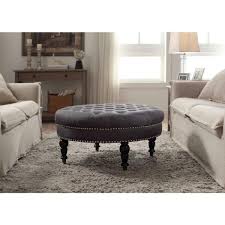 Choose from contactless same day delivery, drive up and more. Linon Home Decor Isabelle Charcoal Accent Ottoman 420057cha01u The Home Depot