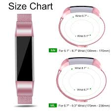 Tobfit Compatible For Fitbit Alta Band 2 Size Milanese Loop Mesh Smooth Stainless Steel Full Magnetic Closure Replacement Band Compatible For