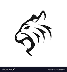 cool tiger head logo symbol company