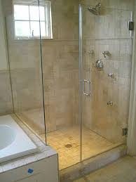 inline frameless shower enclosure