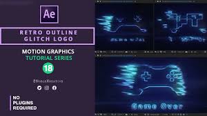 create retro outlines in after effects