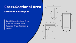 cross sectional area formulas for