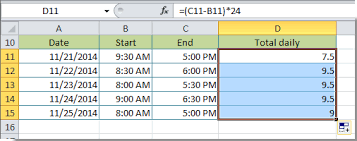 how to count or calculate hours worked