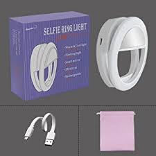 Amazon Com Lst Selfie Ring Light For Phone Rechargeable 38 Led Cool Warm Ring Lights Fill In Lighting Portable For Smartphone Pad Laptop White Mirror Camera Photo