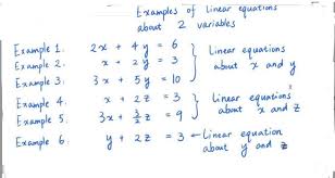 what is linear equation give 10