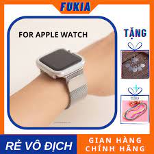 Combo dây thép milan và ốp viền thép bạc cho Apple Watch đồng hồ thông minh  iWatch Series 1/2/3/4/5/6/SE size 38/40/42/4 - Phụ Kiện Thiết Bị Đeo Thông  Minh