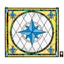 Design Toscano Compass Rose Stained
