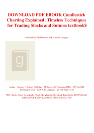 Download Pdf Ebook Candlestick Charting Explained Timeless