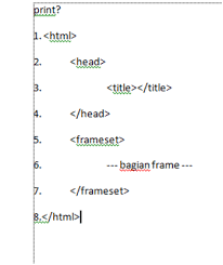frame on web design using html