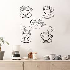1set Kitchen Wall Decor Sticker Coffee
