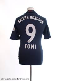 2015/16 bayern munich away adidas size m football shirt jersey trikot excellent. 2008 09 Bayern Munich Away Shirt Toni 9 S For Sale