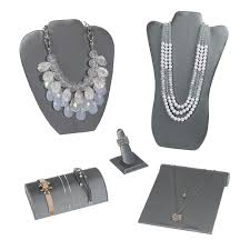 grey jewelry display bundle 5 jewelry
