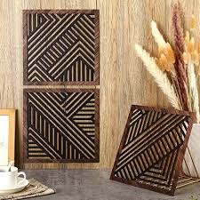 3 Pieces Thickened Rustic Wood Wall