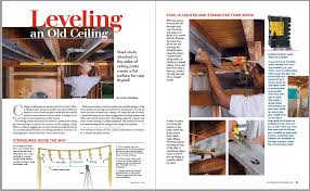 leveling an old ceiling fine homebuilding