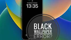 wallpaper turns black on iphone in ios
