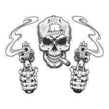 skull guns images free on
