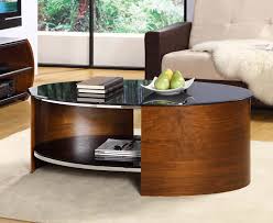 Corsair Walnut Oval Coffee Table Oak