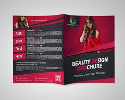beauty clinic bi fold brochure design
