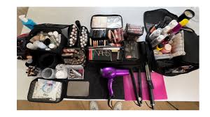 how i set up my pro hair and makeup kit