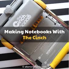 how to make mini notebooks with the cinch