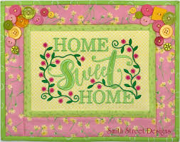 embroidery home sweet home