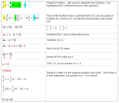 Solving Equations With Fractions