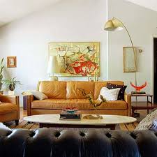 brown leather sofa interior design