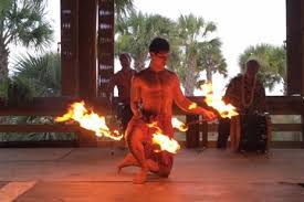 polynesian fire luau and dinner show in