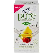 Ralphs Crystal Light On The Go Pure Raspberry Lemonade Powdered Drink Mix Packets 7 Ct 0 29 Oz