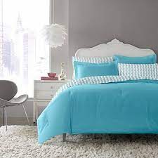 betsey johnson teal blue 5 pc comforter