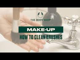 how to clean make up brushes the body