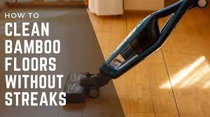 clean bamboo floors without streaks