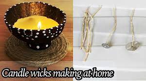 candle wicks making with cotton thread