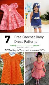 7 best free crochet baby dress patterns